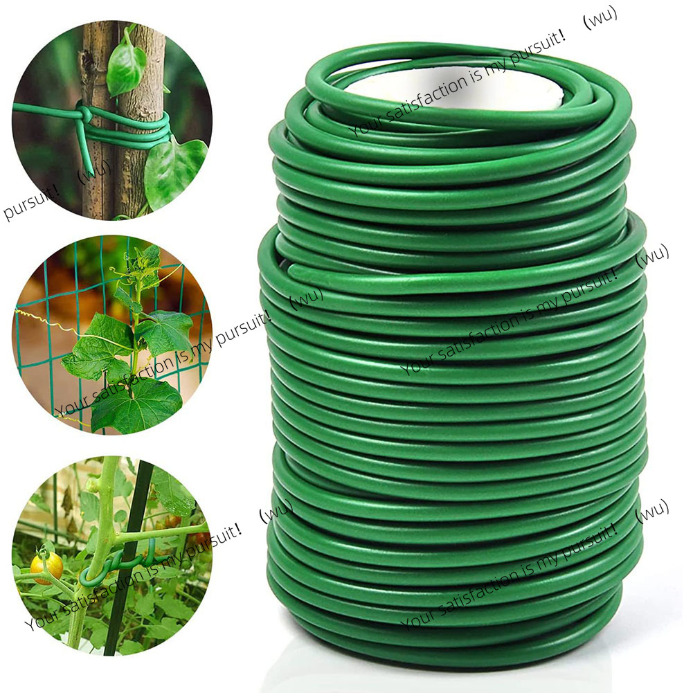 Garden Wire Twist Tie - เชือกมัดต้นไม้สีเขียว 8 ม./10 ม. แบบนิ่ม ยืดหยุ่น