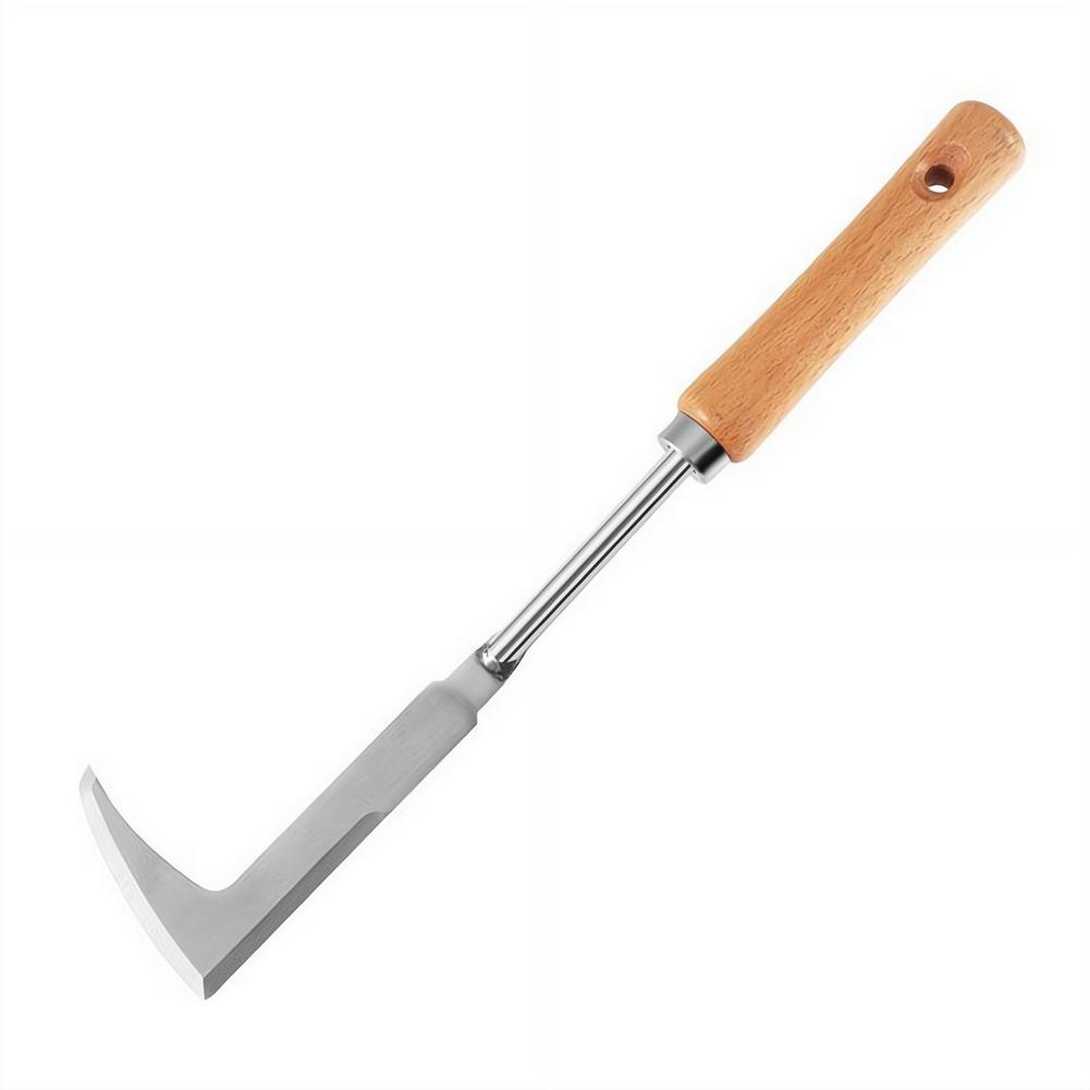 Gardening Tools Used For Weeding - เครื่องมือกำจัดวัชพืชแบบมีช่องว่างทำจากสแตนเลส, เครื่องมือทำสวนอเนกประสงค์รูปตัว L, ใช้สำหรับกำจัดวัชพืชในสนามหญ้า, ระเบียง และทางเดิน