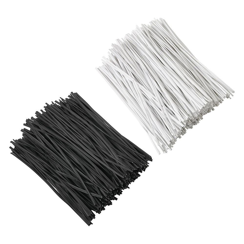 Garden Wire Twist Tie - 100 ชิ้น BK WH Oblate ลวดเหล็ก
