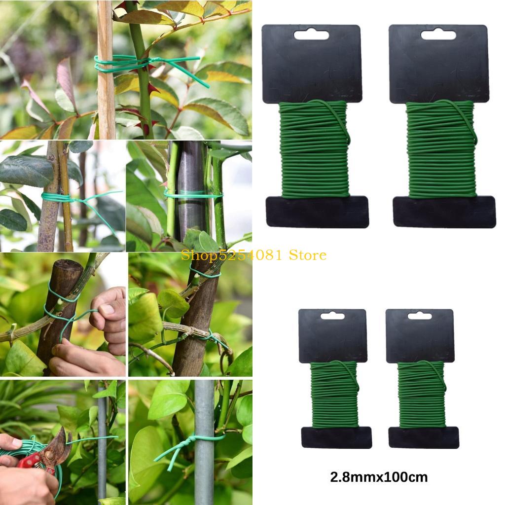 Garden Wire Twist Tie - AXYC อเนกประสงค์ 10 ม. สวนแบบยืดหยุ่นลวดผูกสายไฟม้วนยึดต้นไม้กลางแจ้ง