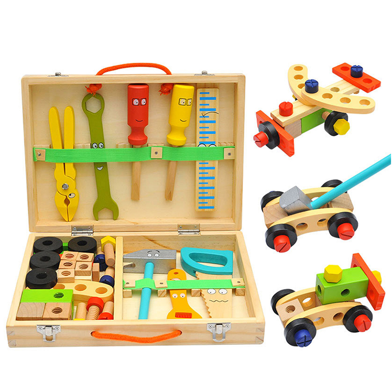 Gardening Tools 5 Year Old - การศึกษา Montessori ของเล่นเด็กพลาสติกกล่องเครื่องมือไม้ Pretend Play ชุดเด็ก
