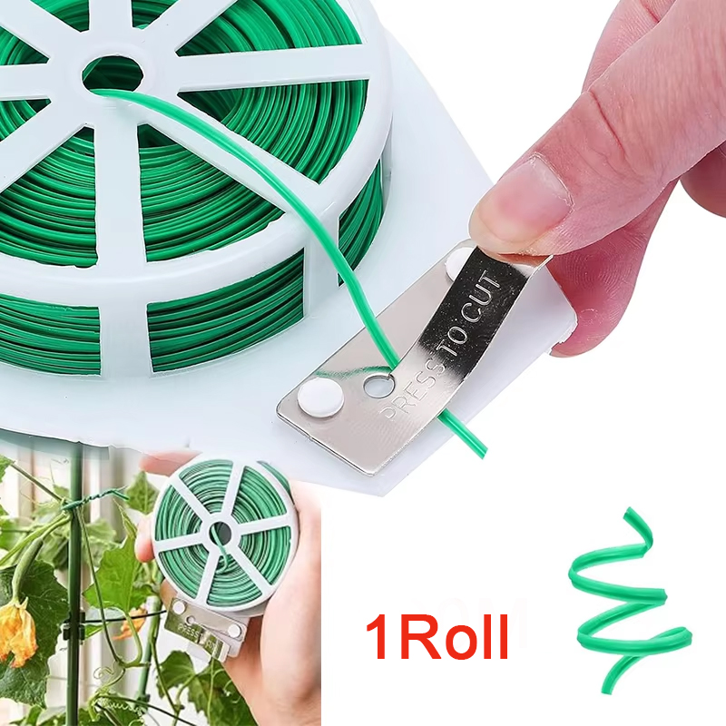Garden Wire Twist Tie - Garden Twist Ties มัลติฟังก์ชั่สายรัดพืชปีนเขา Reusable Self-ตัดเหล็กลวดสายผูกสําหรับดอกไม้พืช