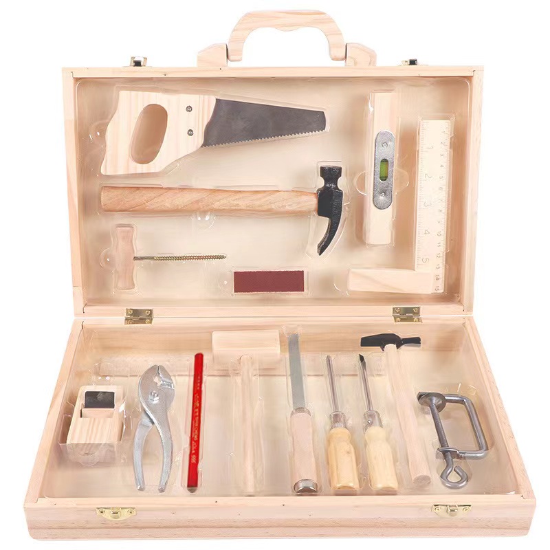 Gardening Tools For 8 Year Olds - เด็กชีวิตจริงไม้ช่างไม้กล่องเครื่องมือเด็กแกล้งของเล่นไม้ชุดเครื่องมือค้อนไขควงคู่มือการเรียนรู้ทักษะ