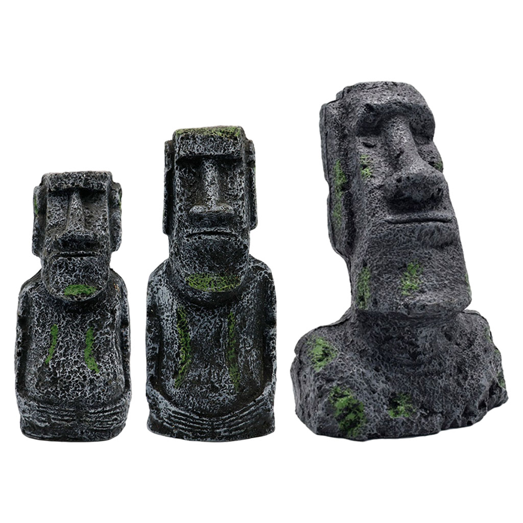 Aquarium Moai รูปปั้นเกาะอีสเต - Aquaponics Fish Tank บทวิจารณ์และราคา
