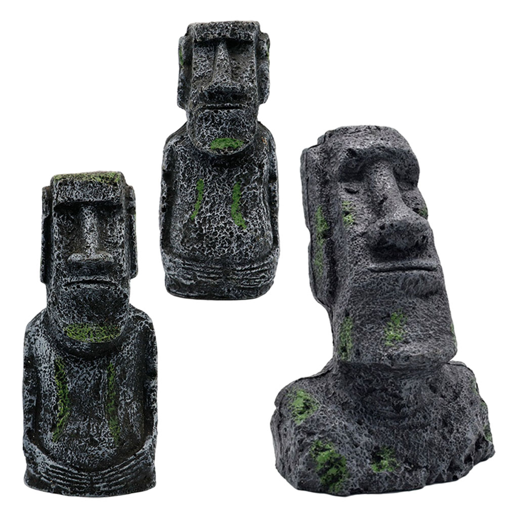Aquarium Moai รูปปั้นเกาะอีสเต - Aquaponics Fish Tank บทวิจารณ์และราคา