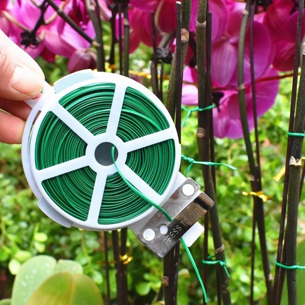 1 ชิ้นเหล็กลวดสายผูกพืช Bundle - Garden Wire Twist Tie บทวิจารณ์และราคา