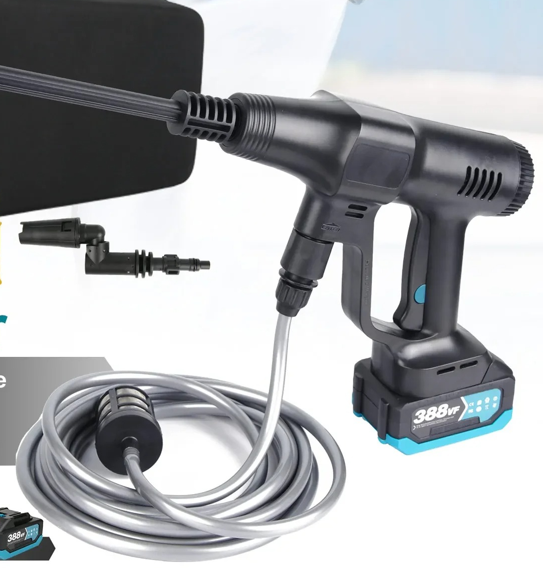 เครื่องฉีดน้ำแรงดันสูงไร้สาย L - Gardening Tools Uk บทวิจารณ์และราคา