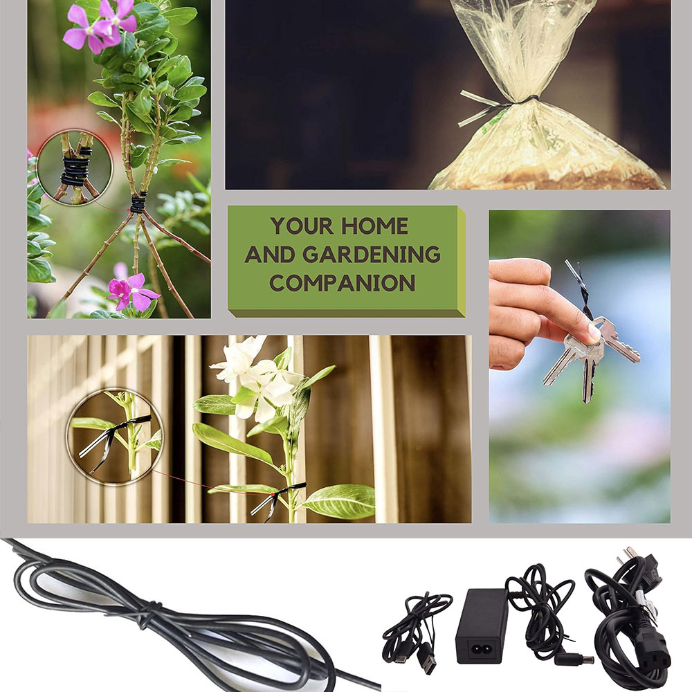 100 ชิ้น BK WH Oblate ลวดเหล็ก - Garden Wire Twist Tie บทวิจารณ์และราคา