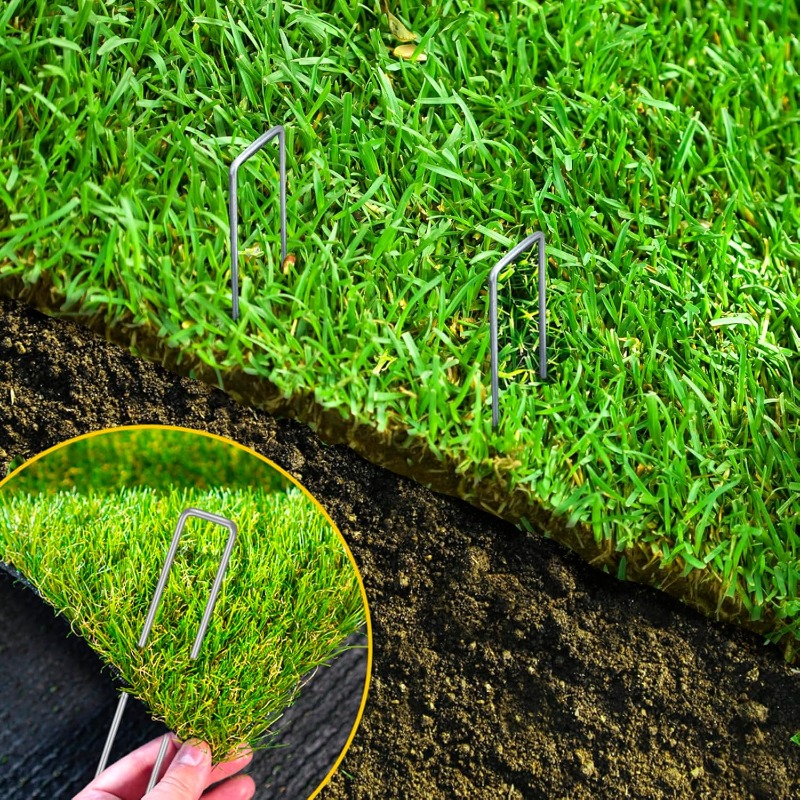 ตะปูรูปตัวยูสำหรับสวน 10 ชิ้น  - Gardening Tools Used For Weeding บทวิจารณ์และราคา