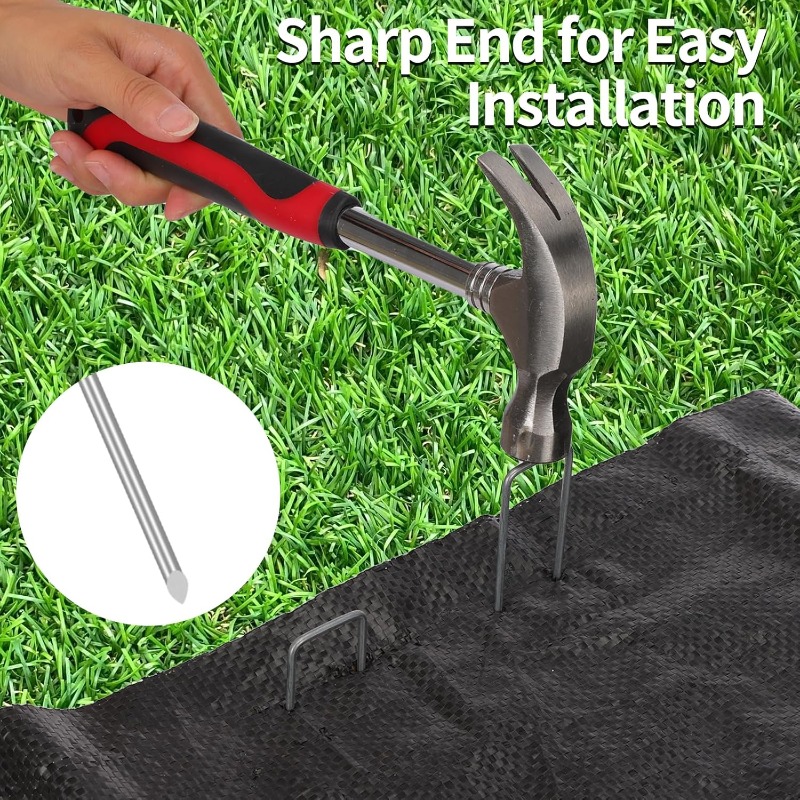 ตะปูรูปตัวยูสำหรับสวน 10 ชิ้น  - Gardening Tools Used For Weeding บทวิจารณ์และราคา