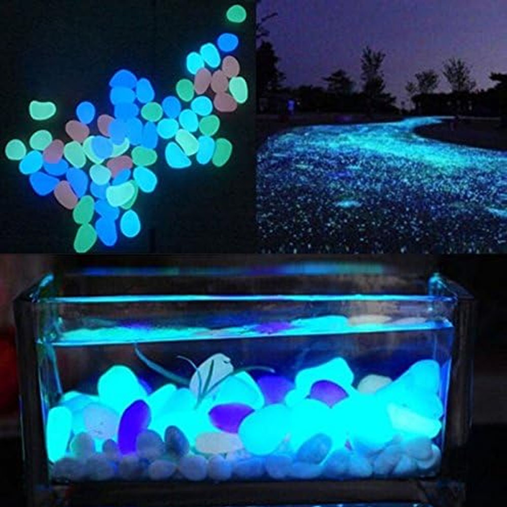 ถังปลา Rocks Glow Blue Pebbles - Aquaponics Fish Tank บทวิจารณ์และราคา