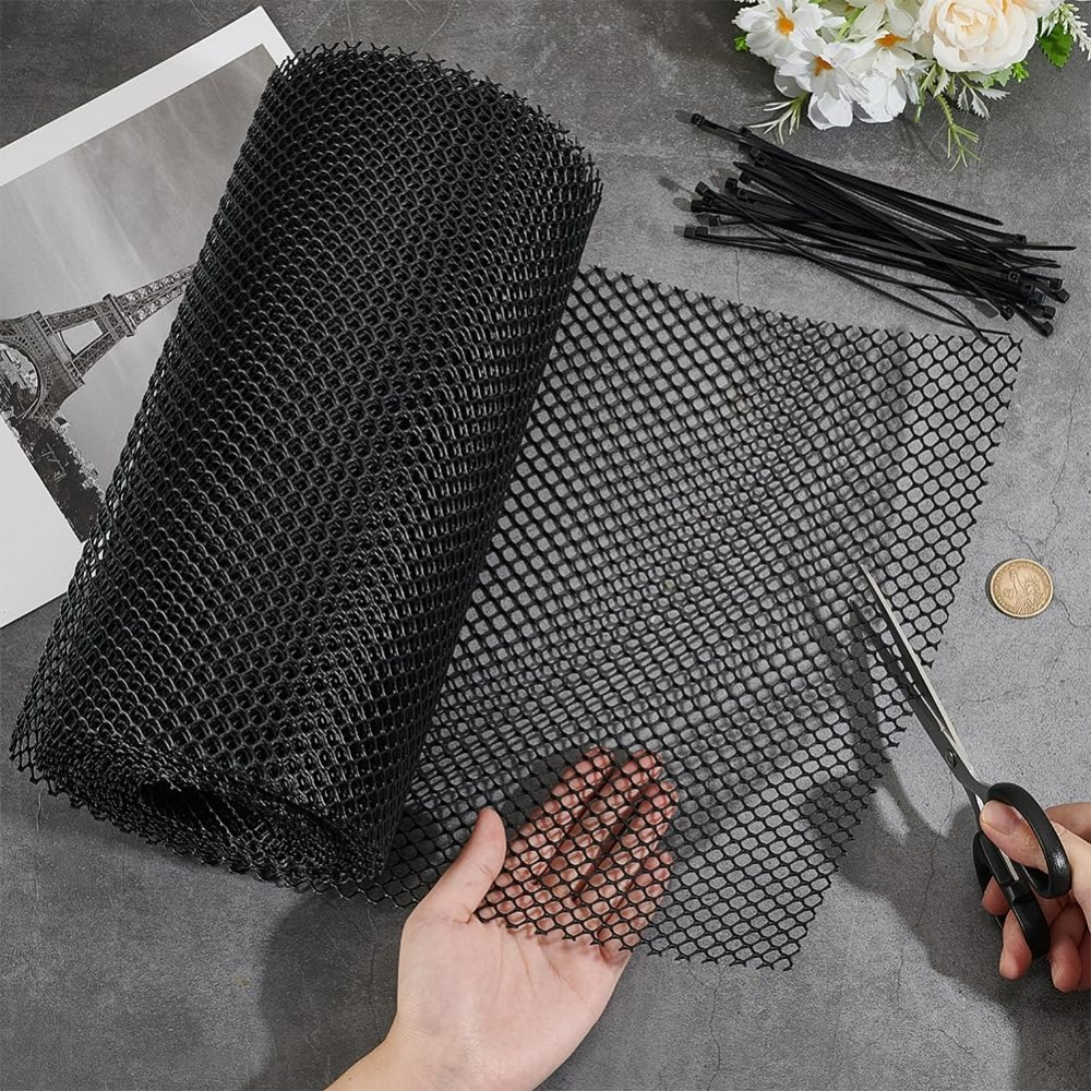 รั้วตาข่ายพลาสติกสีดำ ขนาด 26. - Garden Wire Twist Tie บทวิจารณ์และราคา