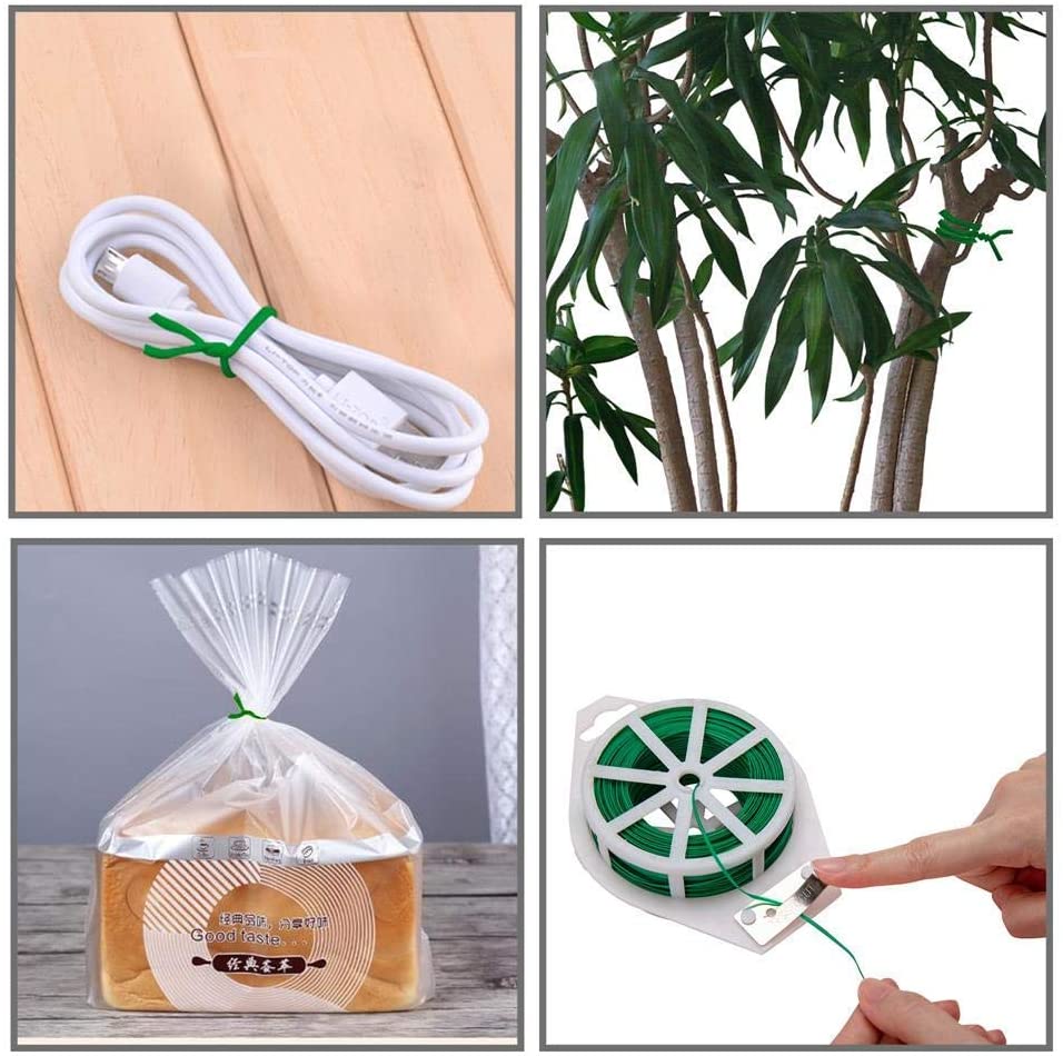 100Ft 30เมตรเครื่องมือสวนพืชTw - Garden Wire Twist Tie บทวิจารณ์และราคา