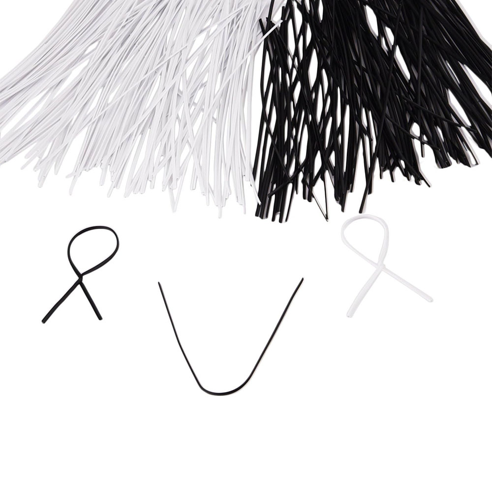100 ชิ้นสีดําสีขาวสวนสาย Twist - Garden Wire Twist Tie บทวิจารณ์และราคา